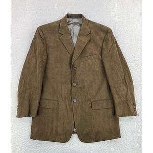 Tallia Uomo Blazer Mens 40S Brown Suede Sport Coat 3 Button USA Nordstrom